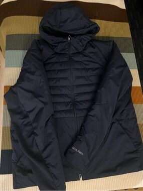 lululemon athletica Navy Hooded Quilted Puffer Jacket